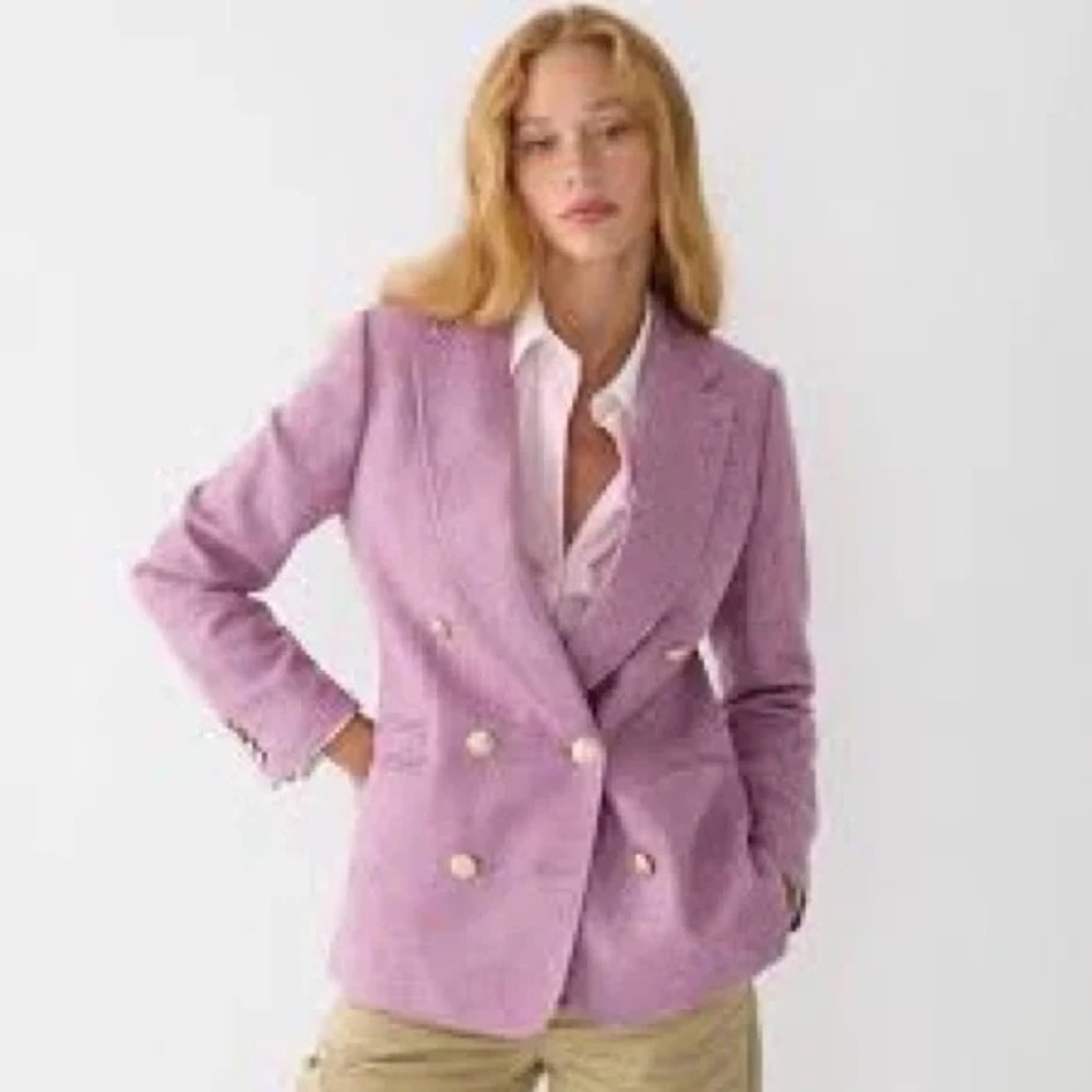 J Crew Tweed Wool Statement Blazer Size 8